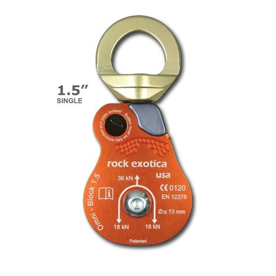 Rock Exotica Omni Block 1.5 Inch Single Rope Pulley