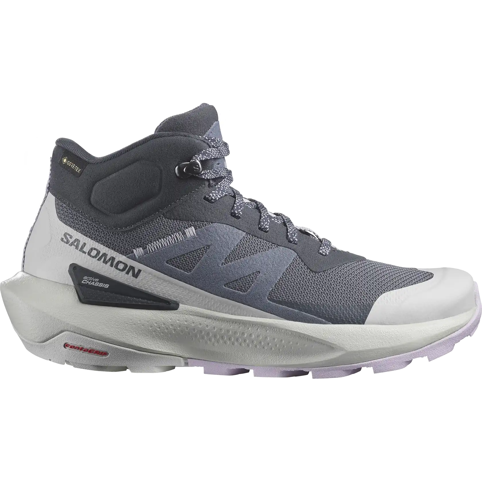Salomon Elixir Activ Mid GTX Womens Hiking Boot - India Ink / Glacier - Image 2