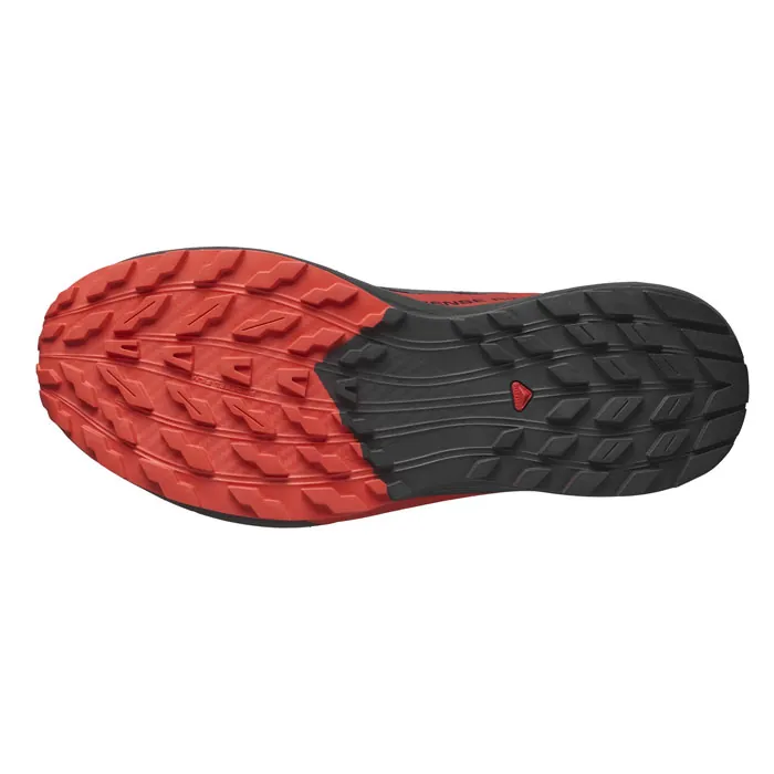 Salomon Sense Ride 5 Mens Trail Running Shoes - Black/Fiery Red - Image 3