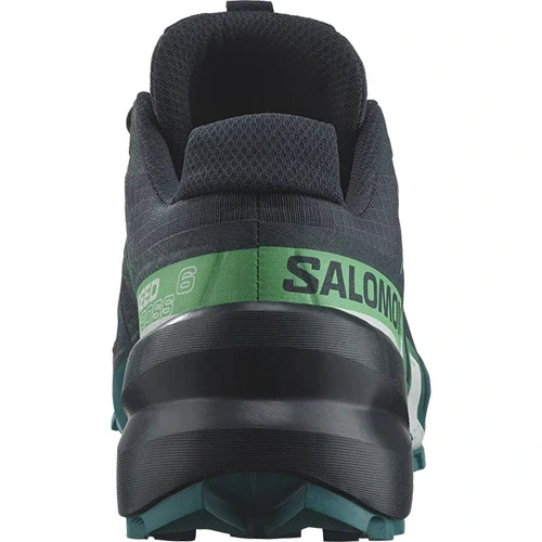 Salomon Speedcross 6 Mens Trail Running Shoes - Carbon/Tahitian Tide/White - Image 4