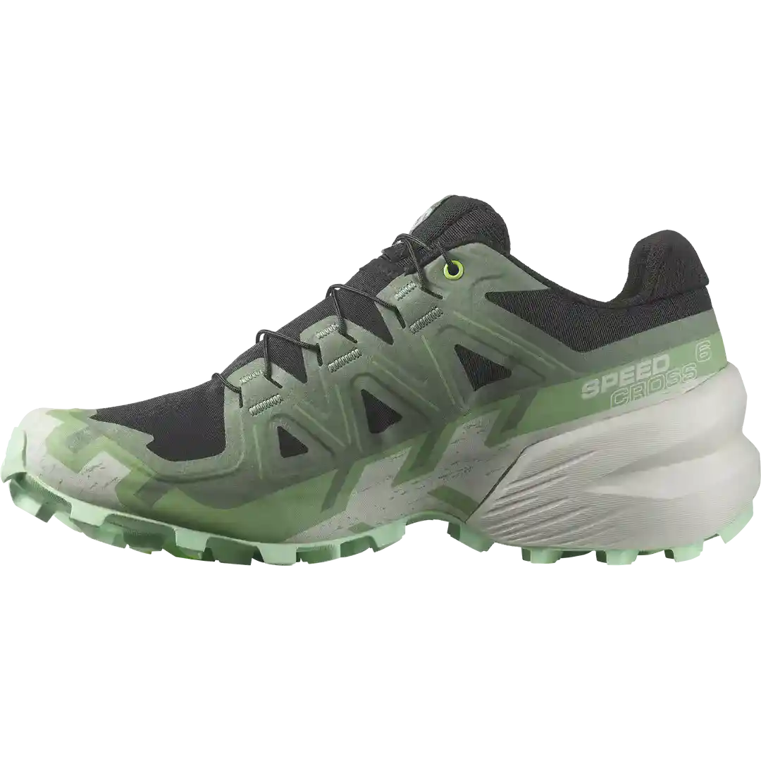 Salomon Speedcross 6 Womens Trail Running Shoes - Black/Laurel Wreath/ Green Ash - Image 5