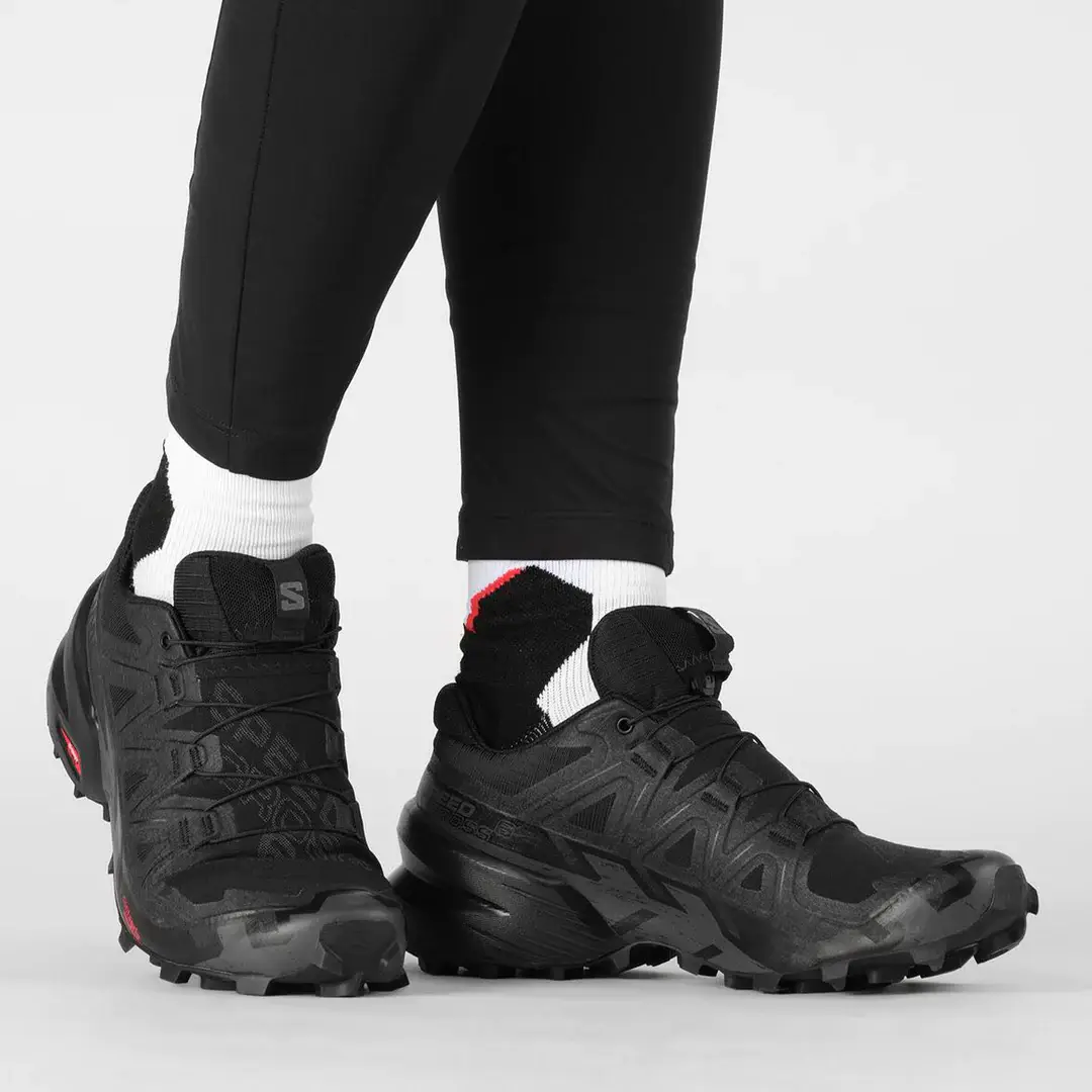 Salomon Speedcross 6 Womens Trail Running Shoes - Black/Black/Phantom - Image 2