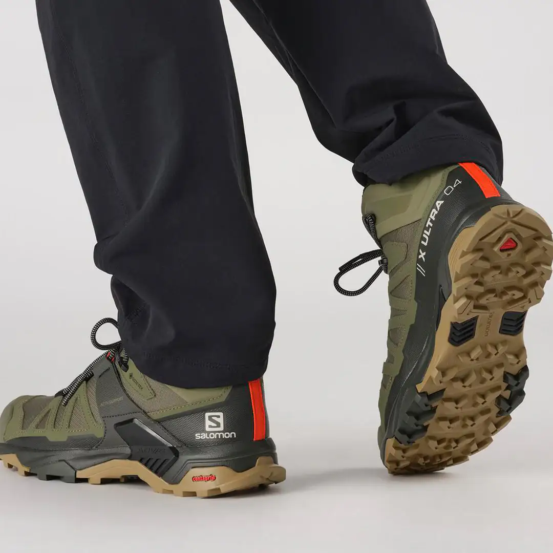 Salomon X Ultra 4 MID GTX Mens Hiking Boot - Deep Lichen Green Peat Kelp - Image 2