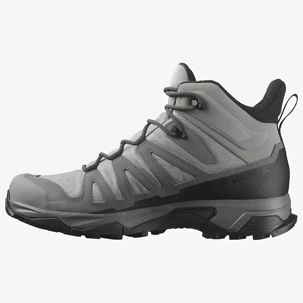 Salomon X Ultra 4 Mid GTX Mens Hiking Boot - Sharkskin/Quiet Shade/Black - Image 4
