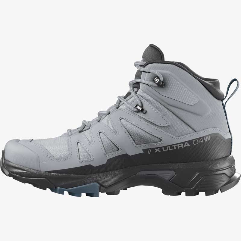Salomon X Ultra 4 MID GTX Womens Hiking Boot - Quarry Black Legion Blue - Image 5