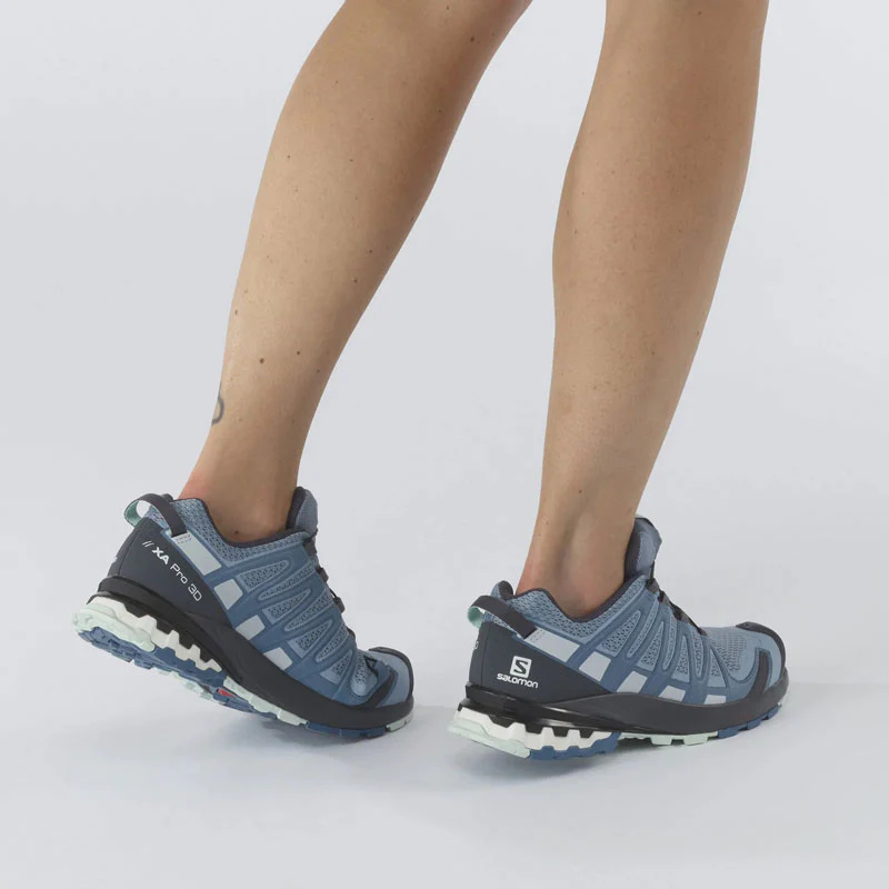 Salomon XA PRO 3D v8 Womens Trail Running Shoe - Ashley Blue/Ebony/Opal Blue - Image 7