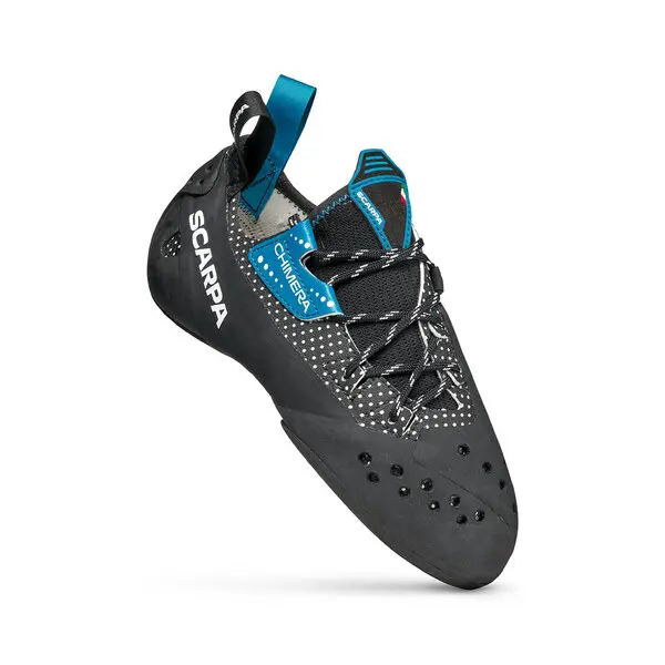 Scarpa Chimera Climbing Shoe - Black/White/Azure - Image 2