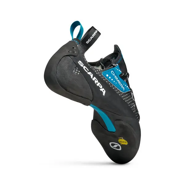 Scarpa Chimera Climbing Shoe - Black/White/Azure - Image 6
