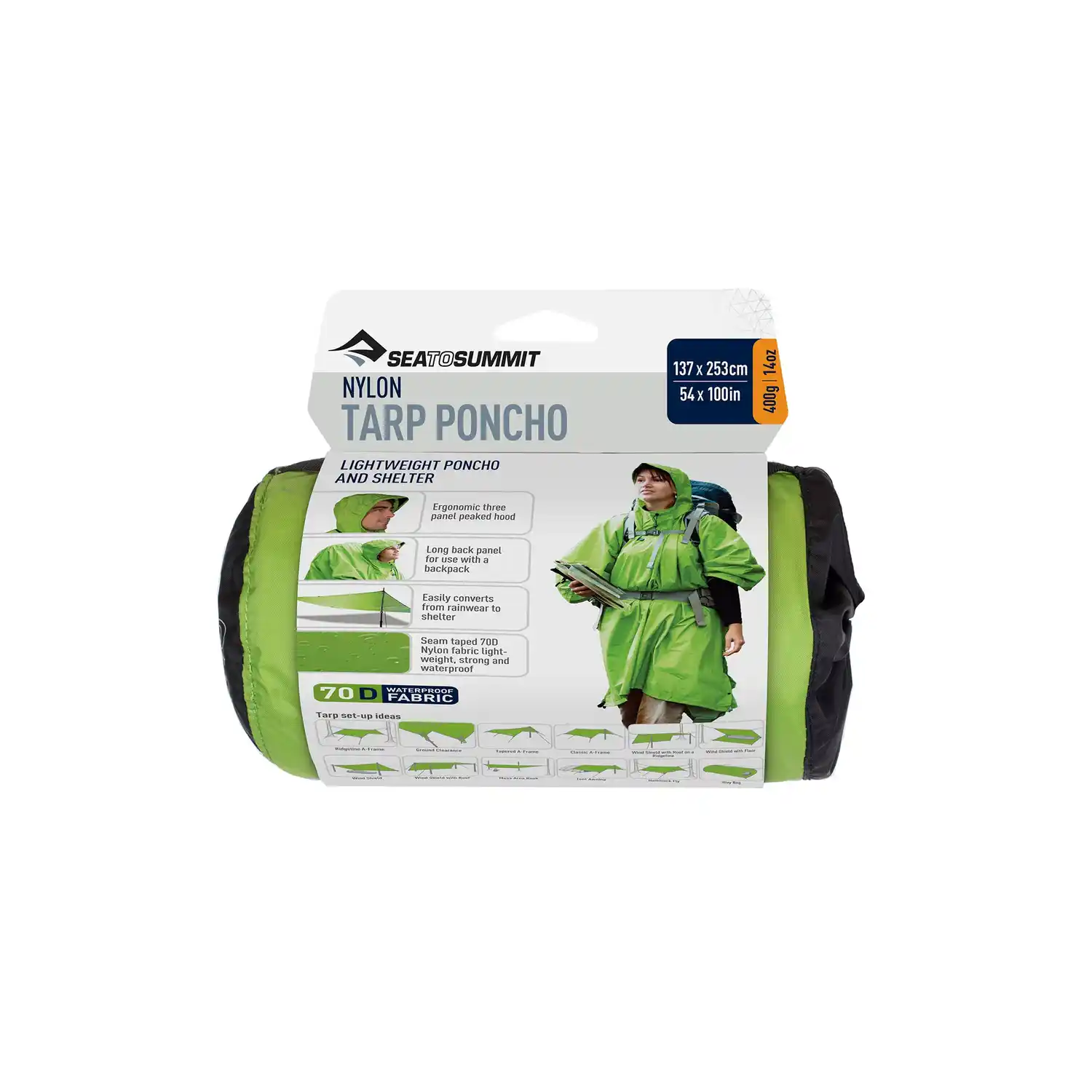 Sea to Summit 70D Tarp Poncho - Image 3
