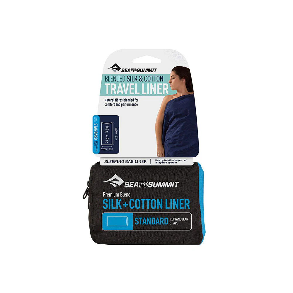 Sea to Summit Silk Cotton Blend Travel Liner - Rectangular - Image 2