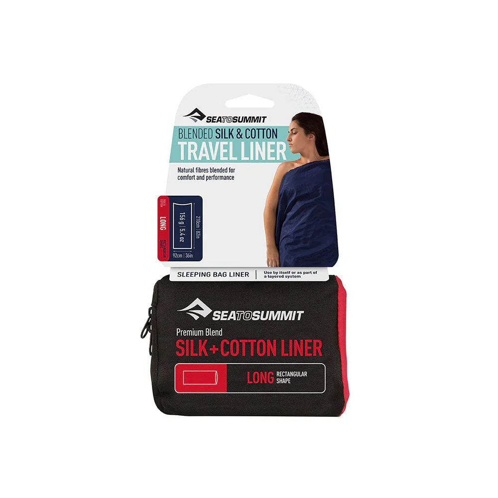 Sea to Summit Silk Cotton Blend Travel Liner - Rectangular - Image 3