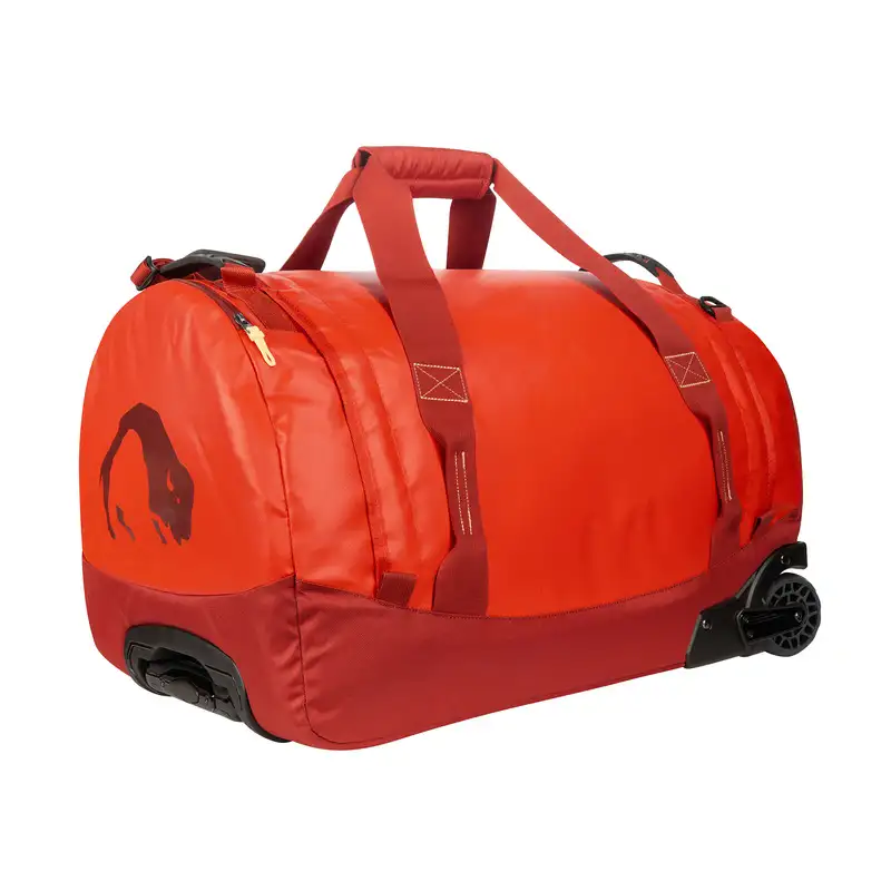 Tatonka Barrel Roller 60 Litre Wheeled Duffel Bag - Red/Orange - Image 2