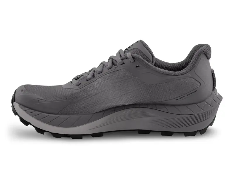 Topo Mountain Racer 4 Mens Trail Running Shoe - Grey/Lime - Image 5