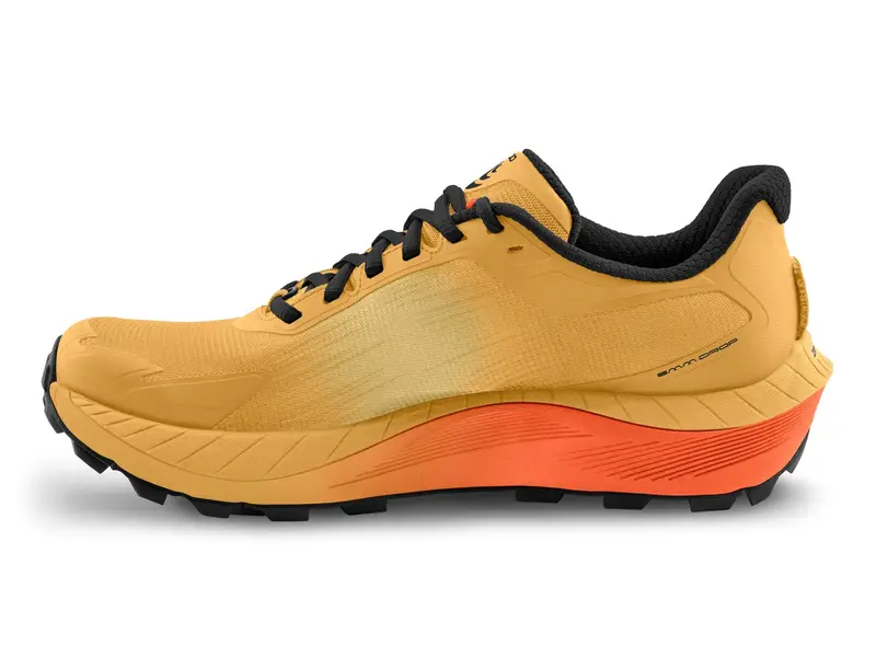 Topo Mountain Racer 4 Mens Trail Running Shoe - Mango/Black - Image 5