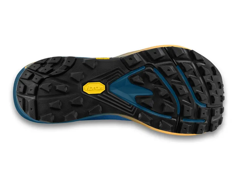 Topo Mountain Racer 4 Mens Trail Running Shoe - Navy/Orange - Image 2