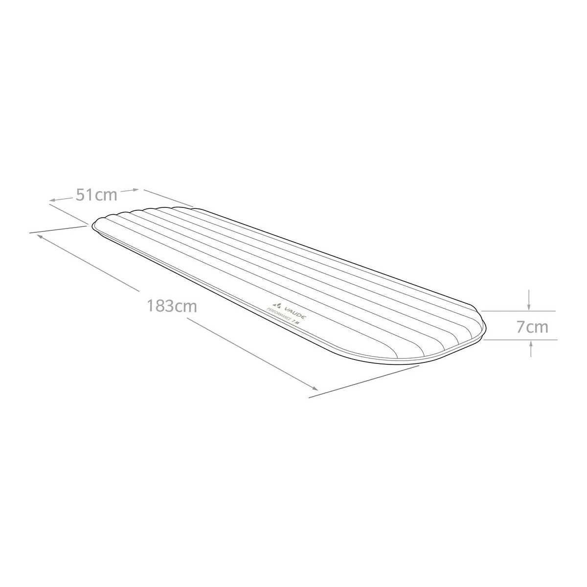 Vaude Performance 7 Sleeping Mat - Medium - Image 2